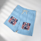 American Flag Graphic Sweat Shorts — Patriotic Fleece Lounge Shorts