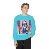 God Money Power Sweatshirt — Patriotic Bandana Graphic Crewneck