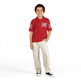 GMP Logo Youth Polo Shirt – White DryBlend® Kids Jersey