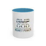 GMP GOD Money Power Accent Coffee Mug — Metallic Text 11/15oz