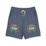 Fleece Sweat Shorts — "GMP GOD Money Power" Graphic Lounge Shorts