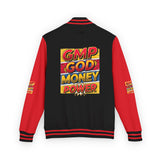 Letterman Jacket — "GMP God Money Power" Retro Varsity Jacket