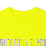 Long Sleeve Tee — "Put God First, Hustle for the Money, Put Yourself in Power" Inspirational Faith & Hustle Top
