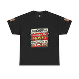 Put GOD First Hustle For The MONEY Tee - Faith & Motivation Graphic T-Shirt