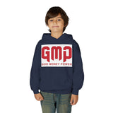 Youth Hoodie - GMP (God Money Power) Bold Red Graphic