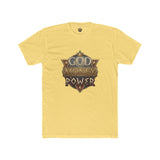 T‑Shirt — "God Money Power" Vintage Crest Graphic Tee