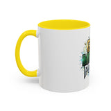 God Money Power Accent Coffee Mug — Inspirational Faith & Success Ceramic Mug (11/15oz)