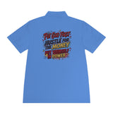 Motivational Polo Shirt — “Put God First, Hustle for the Money, Put Yourself in Power”