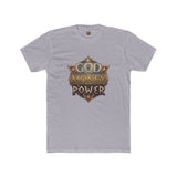 T‑Shirt — "God Money Power" Vintage Crest Graphic Tee