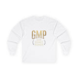 GMP (God Money Power) Long Sleeve Tee — Gold Logo Faith Streetwear