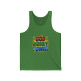 God Money Power Tank Top — Bold Colorful Faith & Hustle Graphic Tank