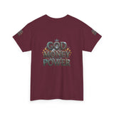 God Money Power Graphic Tee — Faith & Hustle Christian T-Shirt