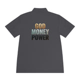 God Money Power Polo — Men's Athletic Golf/Casual Shirt