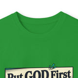 Long Sleeve Tee — “Put GOD First, Hustle for the MONEY, Put Yourself in POWER” Inspirational Graphic