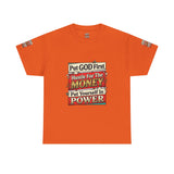 Put GOD First Hustle For The MONEY Tee - Faith & Motivation Graphic T-Shirt