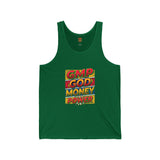 GMP God Money Power Graphic Tank Top — Bold Retro Typography Summer Tank