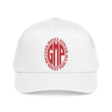 GMP Circle Logo Baseball Cap — 'Good Money Power' Red Embroidered Hat
