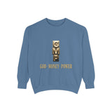 God • Money • Power Sweatshirt — GMP Gold Block Graphic Crewneck