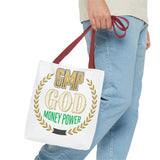 GMP GOD Money Power Tote Bag — Bold Financial Empowerment Canvas Tote