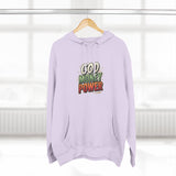 God Money Power Hoodie — Retro Bold Graphic Pullover