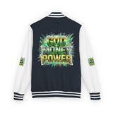 Letterman Jacket — "God Money Power" Varsity Bomber
