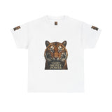 Tiger Graphic Tee — 'God • Money • Power' Bold Vintage Animal Shirt