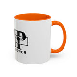GMP "God Money Power" Accent Coffee Mug — Bold Black Scripture-Inspired Design (11/15oz)