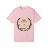 God Money Power T-Shirt — Bold Gold Laurel Graphic Tee