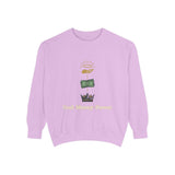 God • Money • Power Sweatshirt — Spiritual Faith & Wealth Graphic Pullover