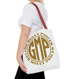 God Money Power Tote Bag — GMP Gold Logo Canvas Tote