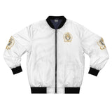 Lion Crest Bomber Jacket — GMP Gold Emblem Men's Jacket