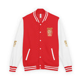 Letterman Jacket — GMP Gold Money Power Rose Varsity Jacket