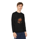 Youth Long Sleeve Tee — 'GMP God Money Power' Jack-O'-Lantern Halloween Shirt