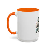 God Money Power Accent Coffee Mug — Inspirational Faith & Prosperity Ceramic Mug (11/15oz)