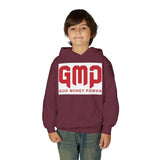 Youth Hoodie - GMP (God Money Power) Bold Red Graphic