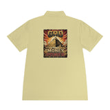 God Money Power Pyramid Polo Shirt — Vintage Pyramid Graphic Men’s Sport Polo