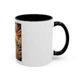 Coffee Mug - 'God Money Power' Pyramid Graphic Accent Mug (11/15oz)