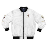 GMP "God Money Power" Bomber Jacket - Religious Cross Graphic