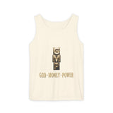 GMP Tank Top — God • Money • Power Gold Block Graphic