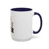 God Money Power Accent Coffee Mug — Inspirational Faith & Wealth Quote