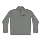 Halloween Pumpkin “God Money Power” Quarter-Zip Pullover — Jack-O'-Lantern Graphic