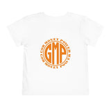 GMP God Money Power Toddler Tee — Orange Logo Kids T‑Shirt