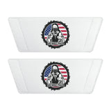 Men's Slide Sandals with American Flag Pit Bull Patch