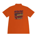 Motivational Polo Shirt — “Put God First, Hustle for the Money, Put Yourself in Power”