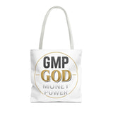 GMP God Tote Bag - 'GOD' Gold Emblem Canvas Tote
