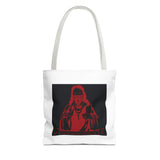 Red Occult Saint Tote Bag – Gothic Graphic AOP Tote