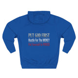 Three-Panel Fleece Hoodie