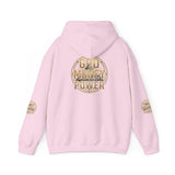 God Money Power Hoodie – Gold Globe Graphic Religious Streetwear