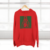 Hoodie — Red & Green Saint Graphic Pullover