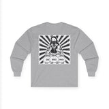 Long Sleeve Tee — 'God, Money, Power' Street Art Graphic